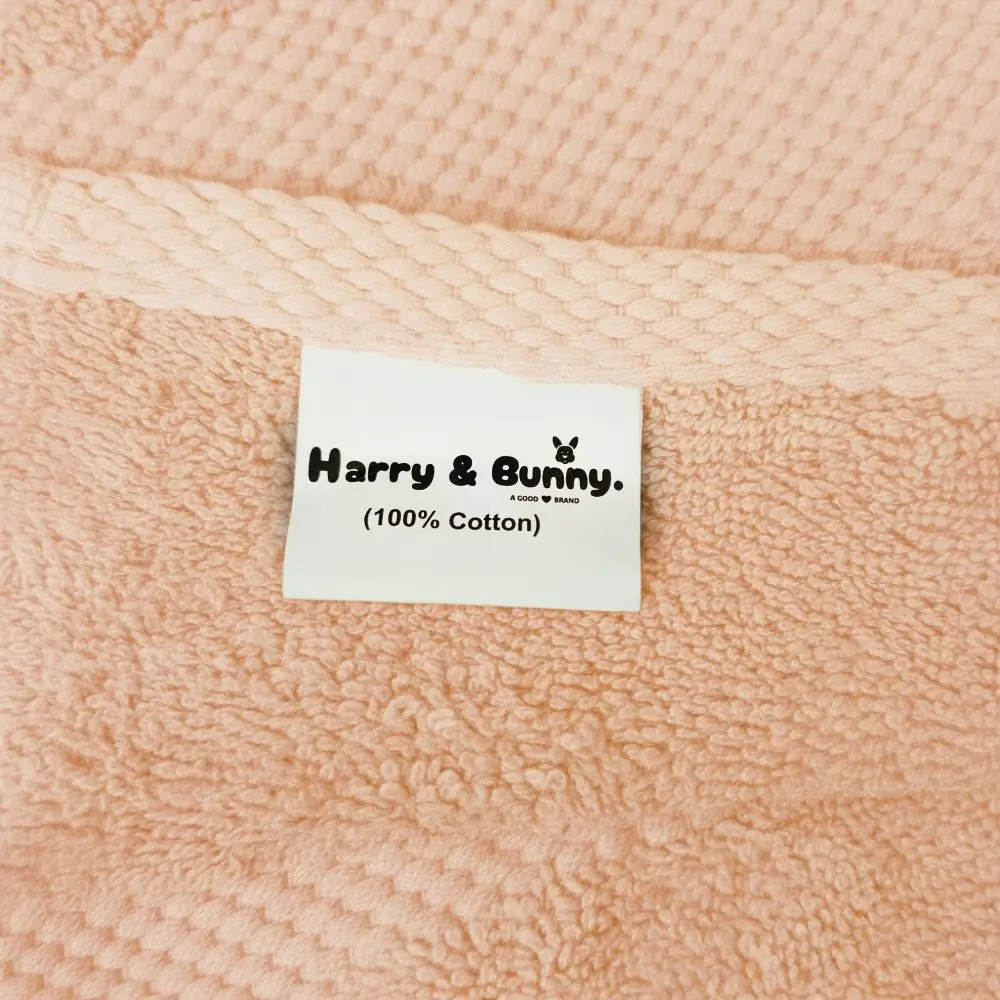 Harry & Bunny 550 GSM Cotton Bath Towel Vanilla Pink - Texture Detail